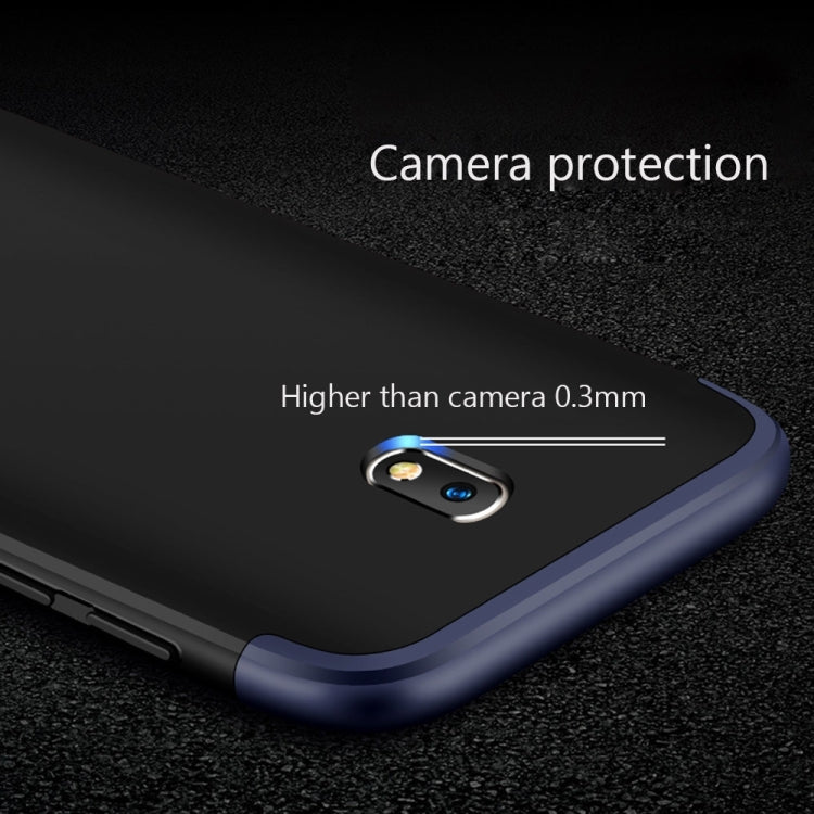 GKK For Galaxy J3 (2017) (EU Version) PC Three - paragraph Shield 360 Degrees Full Coverage Protective Case Back Cover