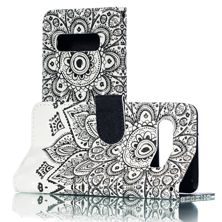 3D Mandala Pattern Horizontal Flip PU Leather Case for Galaxy S10, with Holder & Card Slots & Wallet & Photo Frame