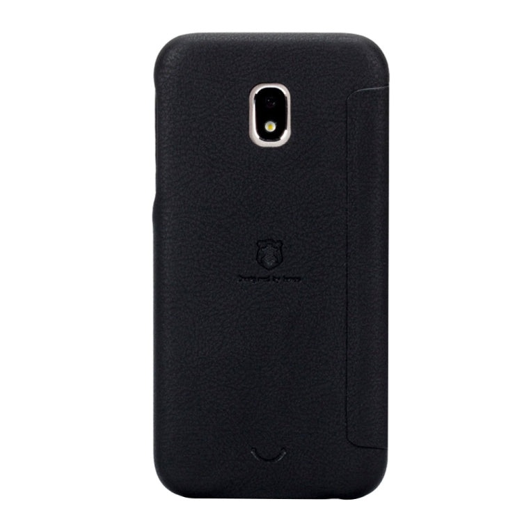 Lenuo for Galaxy J3 (2017) (EU Version) PU+PC Litchi Texture Horizontal Flip Leather Case with Card Slots