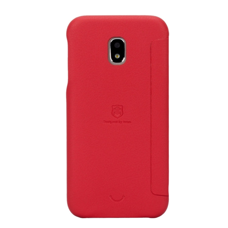 Lenuo for Galaxy J3 (2017) (EU Version) PU+PC Litchi Texture Horizontal Flip Leather Case with Card Slots