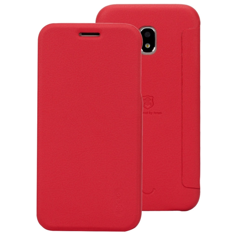 Lenuo for Galaxy J7 (2017) (EU Version) PU+PC Litchi Texture Horizontal Flip Leather Case with Card Slots