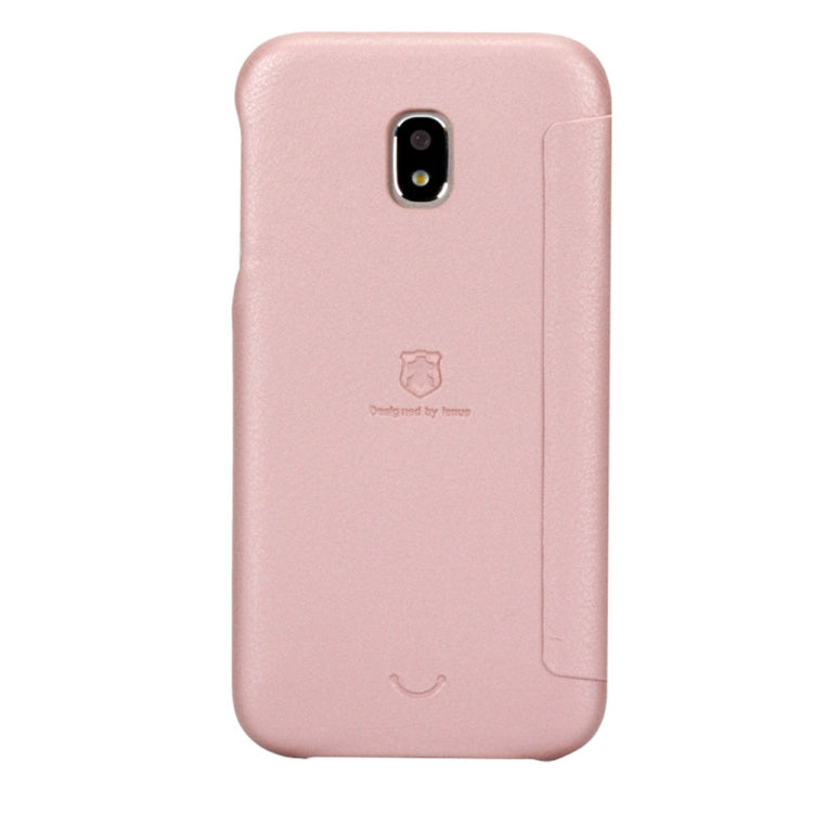 Lenuo for Galaxy J7 (2017) (EU Version) PU+PC Litchi Texture Horizontal Flip Leather Case with Card Slots