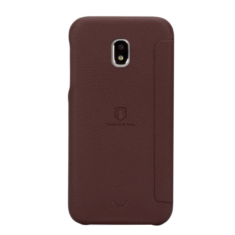 Lenuo for Galaxy J7 (2017) (EU Version) PU+PC Litchi Texture Horizontal Flip Leather Case with Card Slots
