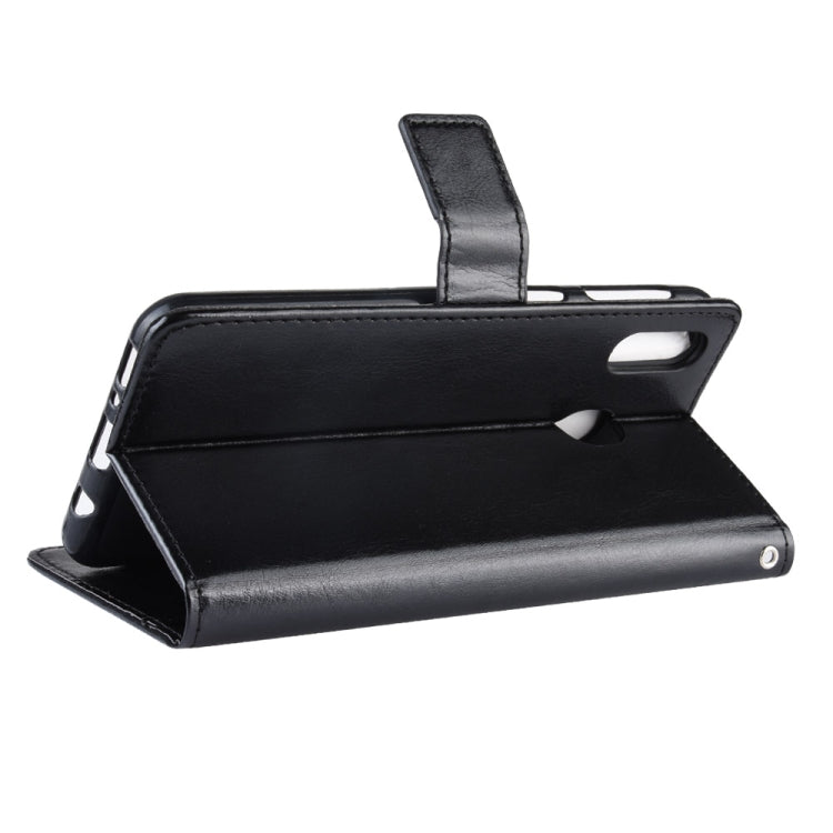 Crazy Horse Texture Horizontal Flip Leather Case for Galaxy M20, with Holder & Card Slots & Wallet