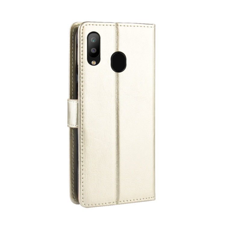 Crazy Horse Texture Horizontal Flip Leather Case for Galaxy M20, with Holder & Card Slots & Wallet