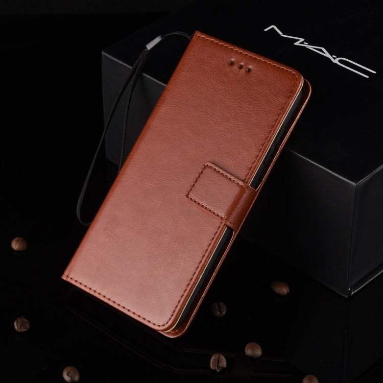 Crazy Horse Texture Horizontal Flip Leather Case for Galaxy M20, with Holder & Card Slots & Wallet