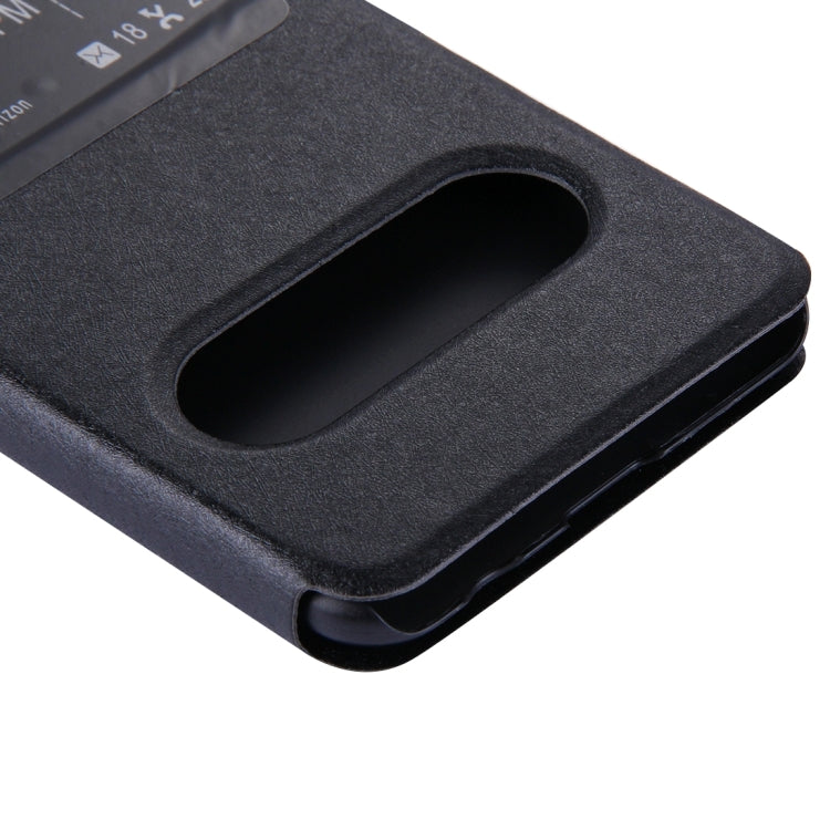For Galaxy C7 / C700 Silk Texture Horizontal Flip Solid Color Leather Case with Call Display ID