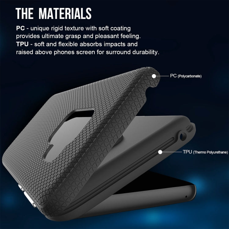 For Galaxy S9 PC + TPU Chrome Plated Press Button Anti-slip Protective Back Case