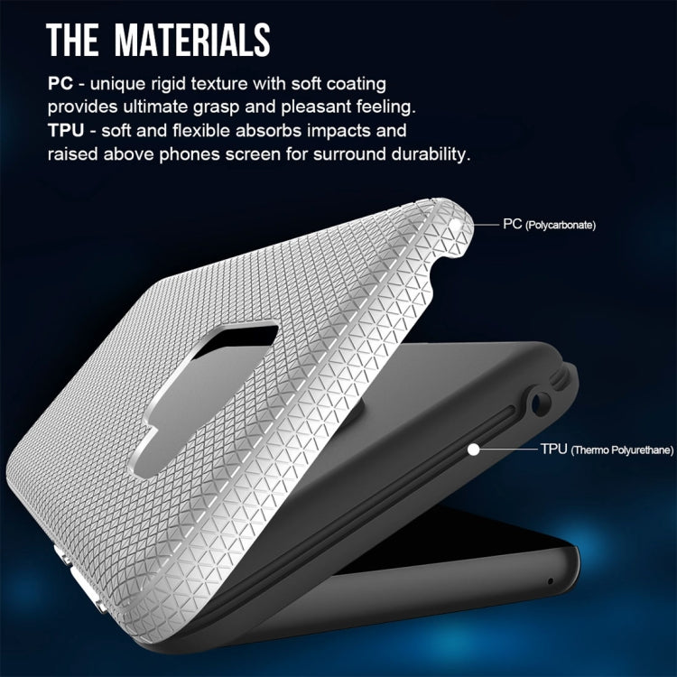 For Galaxy S9 PC + TPU Chrome Plated Press Button Anti-slip Protective Back Case
