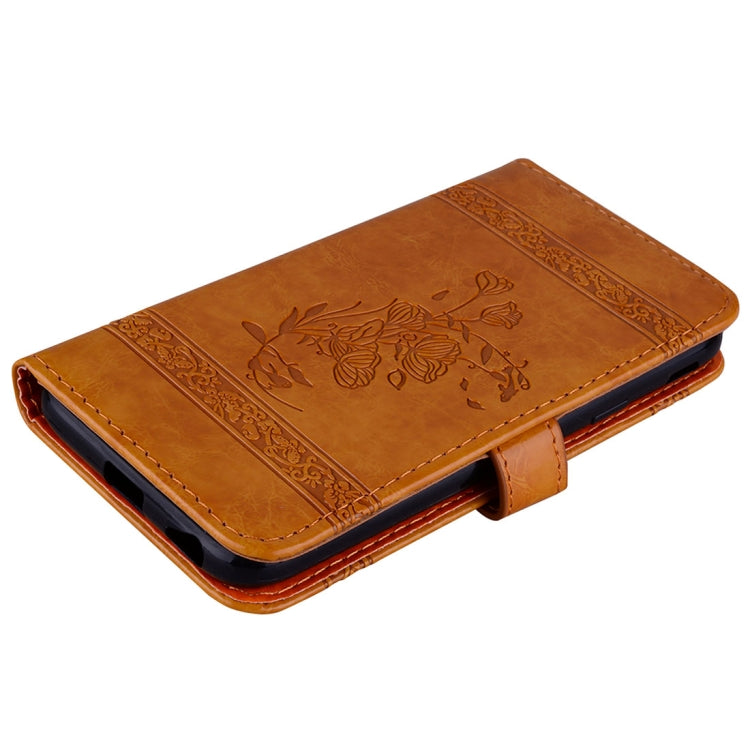 For Galaxy S9+ Vintage Oil Wax Texture Embossed Horizontal Flip Leather Case with Holder & Card Slots & Wallet & Photo Frame & Lanyard
