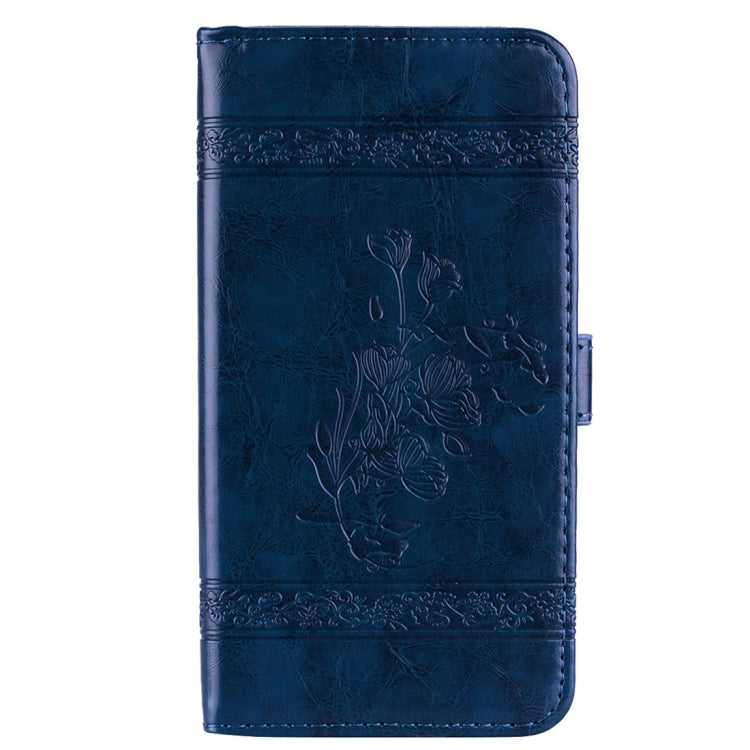 For Galaxy S9+ Vintage Oil Wax Texture Embossed Horizontal Flip Leather Case with Holder & Card Slots & Wallet & Photo Frame & Lanyard