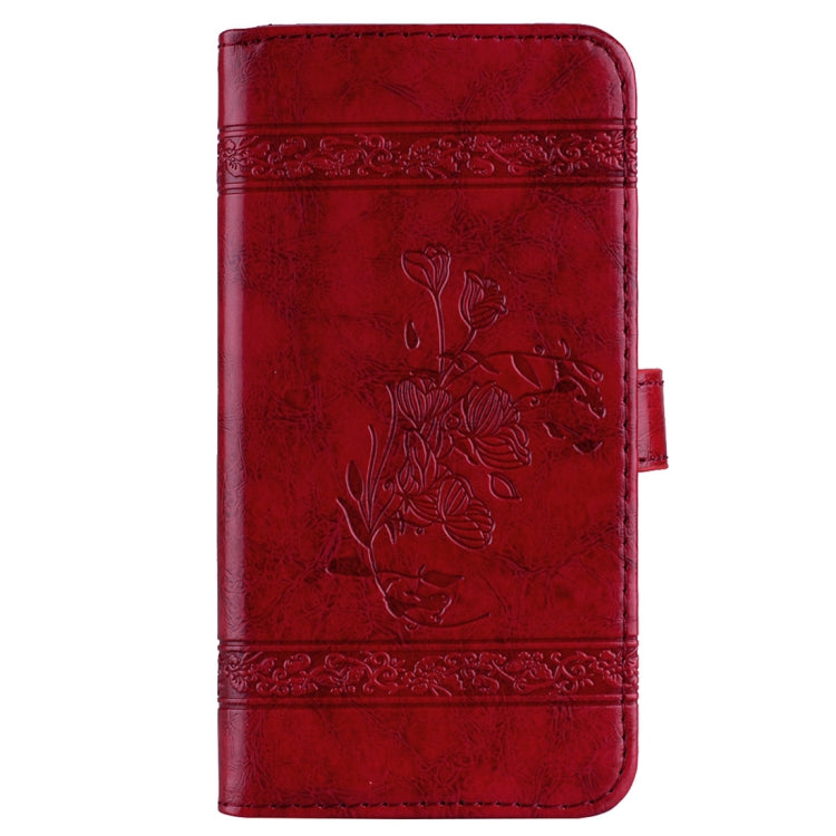 For Galaxy S9+ Vintage Oil Wax Texture Embossed Horizontal Flip Leather Case with Holder & Card Slots & Wallet & Photo Frame & Lanyard