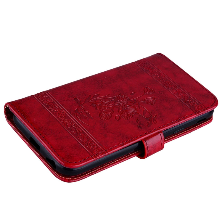 For Galaxy S9+ Vintage Oil Wax Texture Embossed Horizontal Flip Leather Case with Holder & Card Slots & Wallet & Photo Frame & Lanyard
