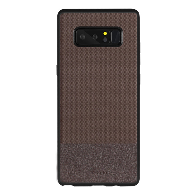 DZGOGO LUXURY Series Galaxy Note 8 TPU + PC Business Style Leatherwear Impact Combination Protection Case(Brown)