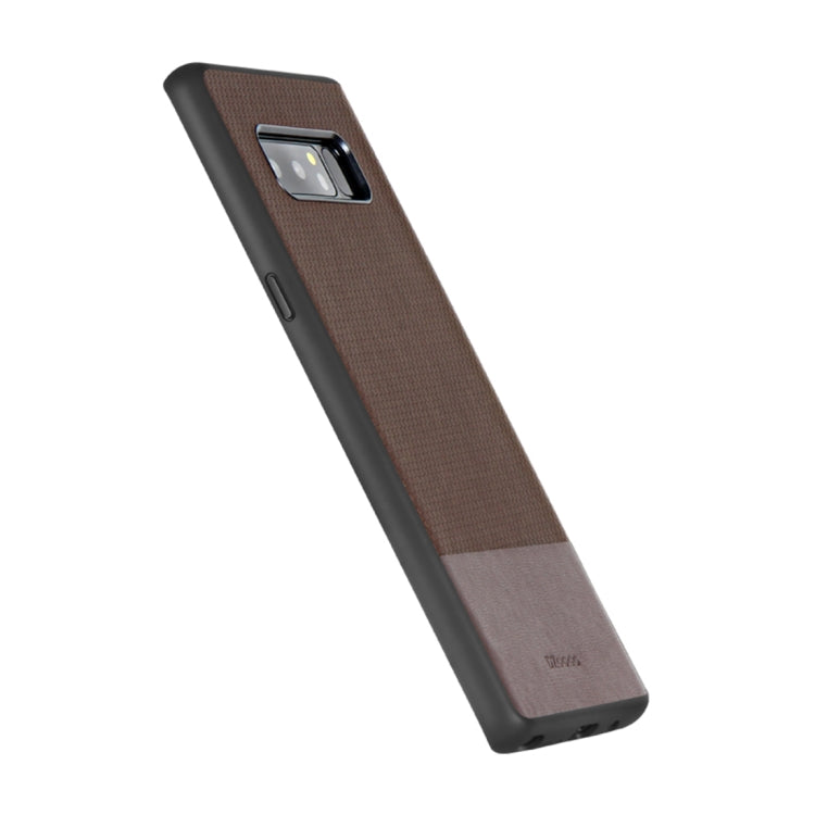 DZGOGO LUXURY Series Galaxy Note 8 TPU + PC Business Style Leatherwear Impact Combination Protection Case(Brown)