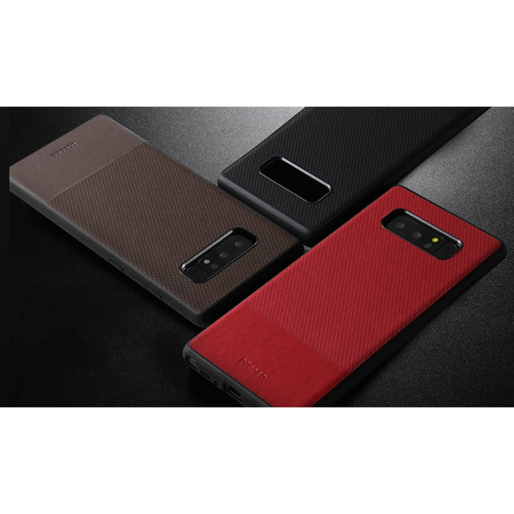 DZGOGO LUXURY Series Galaxy Note 8 TPU + PC Business Style Leatherwear Impact Combination Protection Case(Brown)