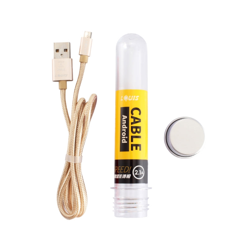 LOUIS 2.1A 1m Nylon Weave  Micro USB to USB Fast Charging Cord Data Sync Charge Cable, For Galaxy, Huawei, Xiaomi, LG, HTC and Other Smart Phones