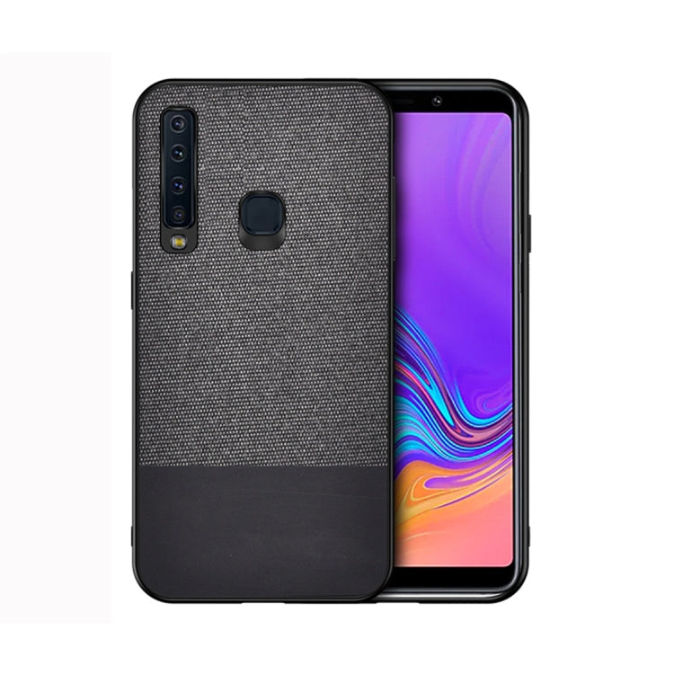 Shockproof Splicing PU + Cloth Protective Case for Galaxy A9 (2018)