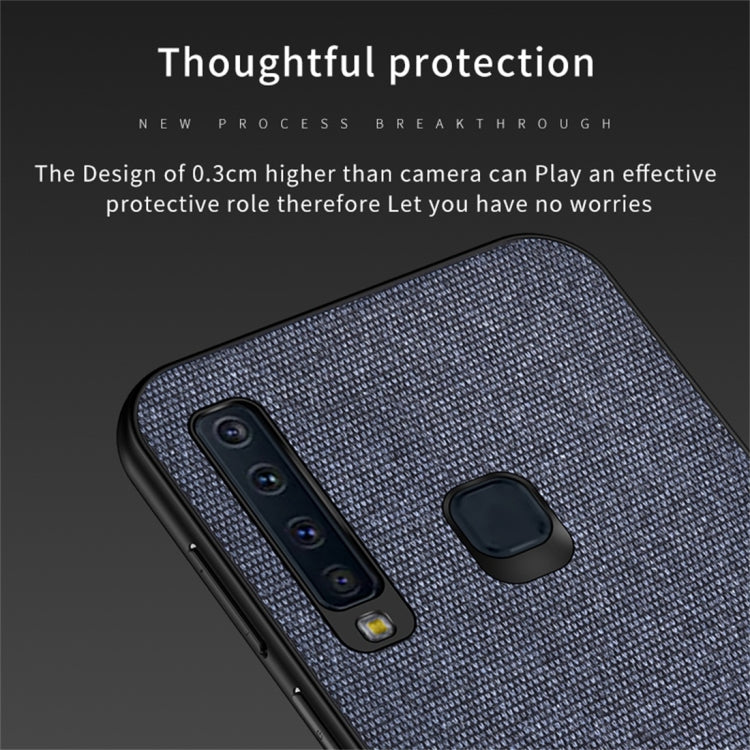 Shockproof Splicing PU + Cloth Protective Case for Galaxy A9 (2018)