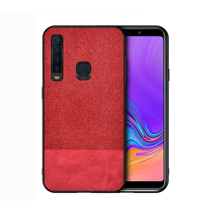 Shockproof Splicing PU + Cloth Protective Case for Galaxy A9 (2018)