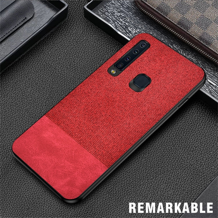 Shockproof Splicing PU + Cloth Protective Case for Galaxy A9 (2018)