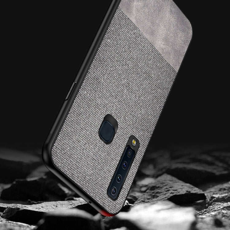 Shockproof Splicing PU + Cloth Protective Case for Galaxy A9 (2018)