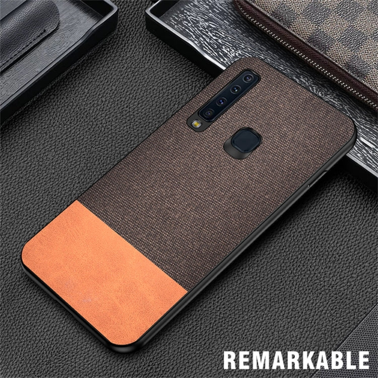 Shockproof Splicing PU + Cloth Protective Case for Galaxy A9 (2018)