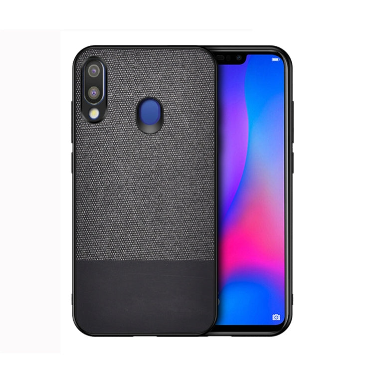 Shockproof Splicing PU + Cloth Protective Case for Galaxy M20