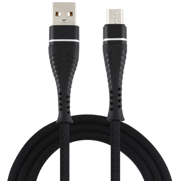 2A USB to Micro USB Braided Data Cable, Cable Length: 1m