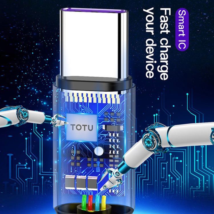 TOTUDESIGN BTA-024 Hard-edged Series 5A USB-C / Type-C Quick Charging Cable, Length : 1m(Purple)