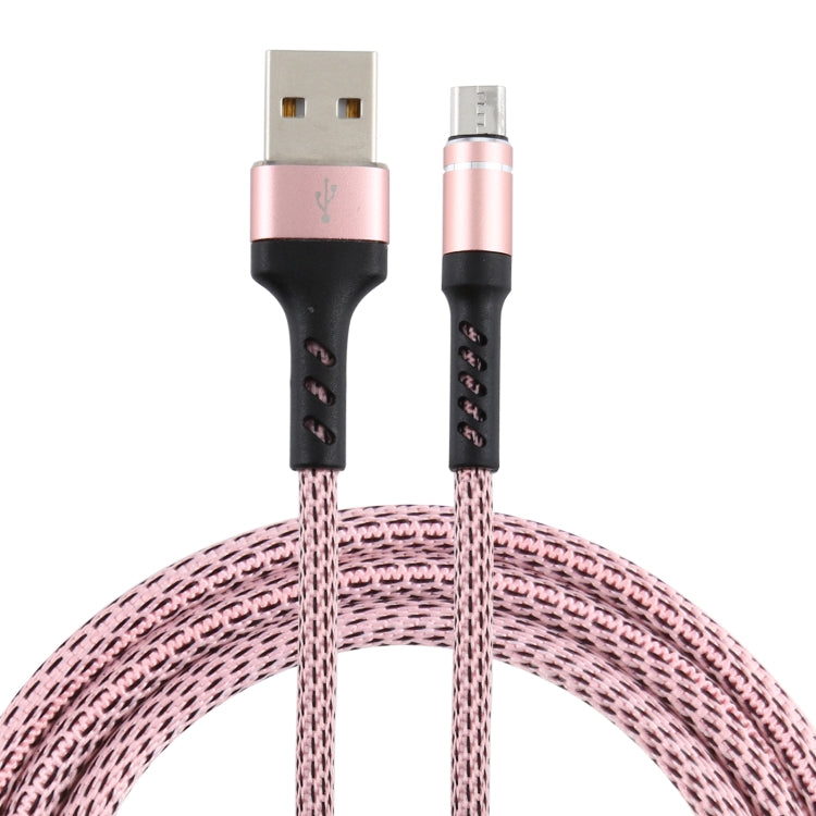 2A USB to Micro USB Two-color Braided Data Cable, Cable Length: 1m