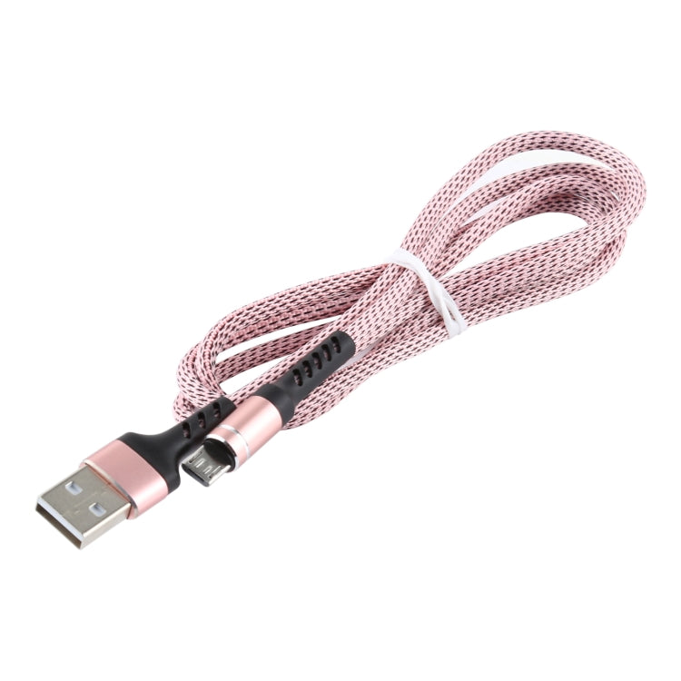 2A USB to Micro USB Two-color Braided Data Cable, Cable Length: 1m
