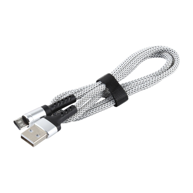 2A USB to Micro USB Two-color Braided Data Cable, Cable Length: 1m