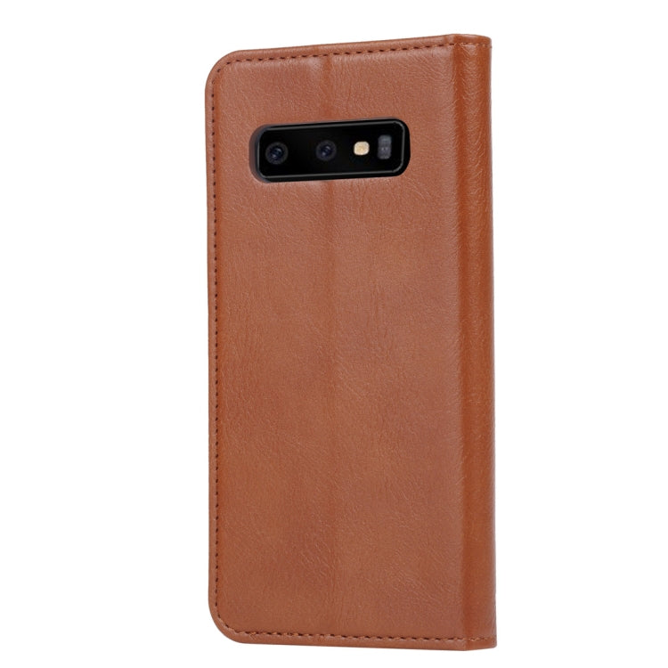 Knead Skin Texture Horizontal Flip Leather Case for Galaxy S10, with Photo Frame & Holder & Card Slots & Wallet