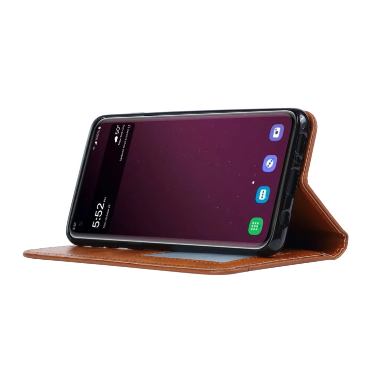 Knead Skin Texture Horizontal Flip Leather Case for Galaxy S10, with Photo Frame & Holder & Card Slots & Wallet