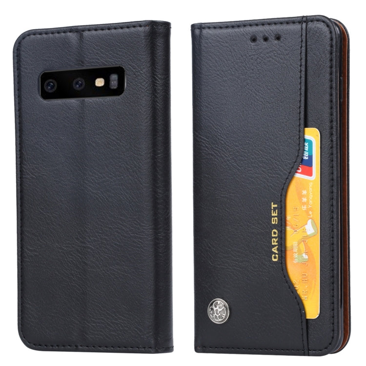 Knead Skin Texture Horizontal Flip Leather Case for Galaxy S10e, with Photo Frame & Holder & Card Slots & Wallet