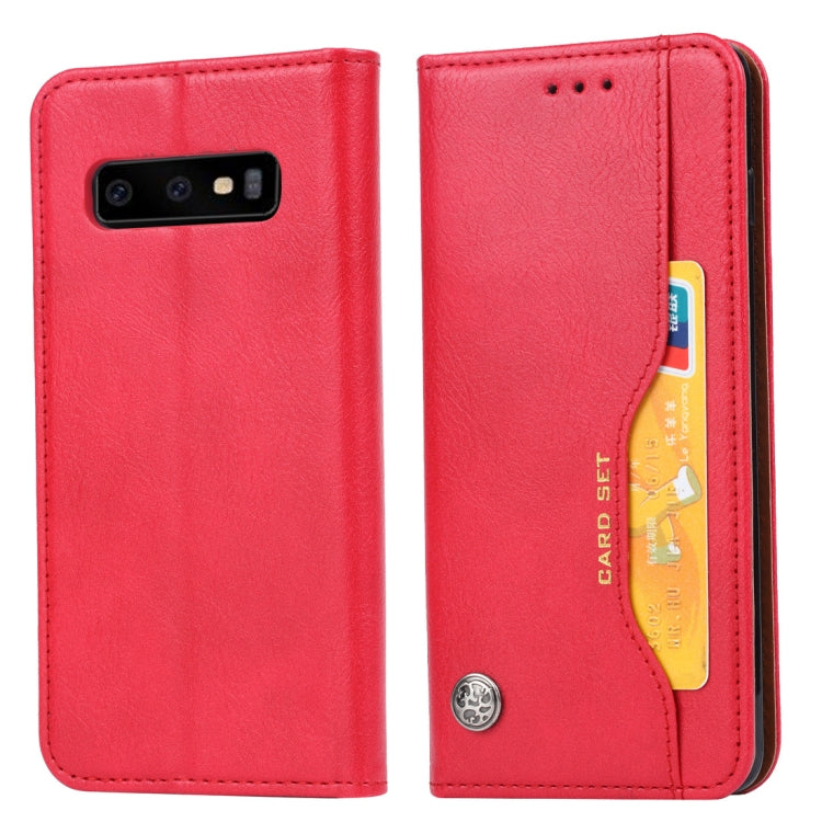 Knead Skin Texture Horizontal Flip Leather Case for Galaxy S10e, with Photo Frame & Holder & Card Slots & Wallet