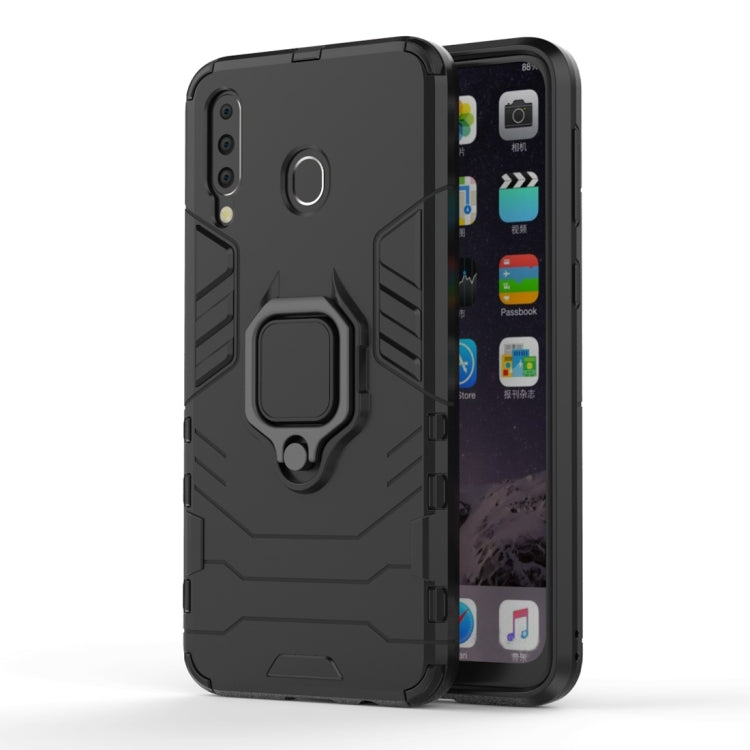 Shockproof PC + TPU Case with Magnetic Ring Holder for Galaxy M20