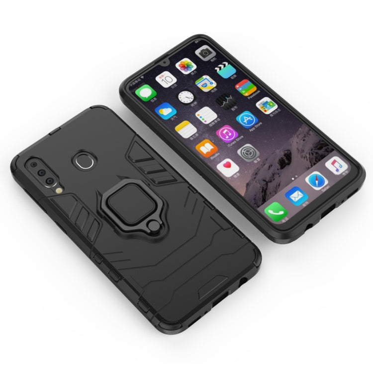 Shockproof PC + TPU Case with Magnetic Ring Holder for Galaxy M20