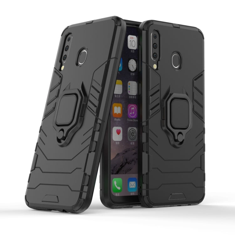 Shockproof PC + TPU Case with Magnetic Ring Holder for Galaxy M20
