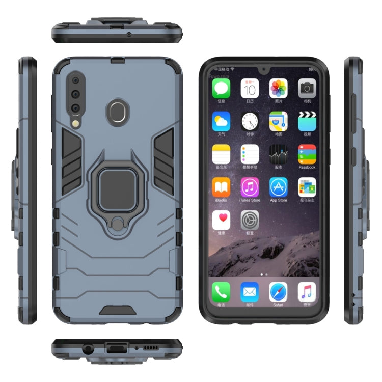 Shockproof PC + TPU Case with Magnetic Ring Holder for Galaxy M20
