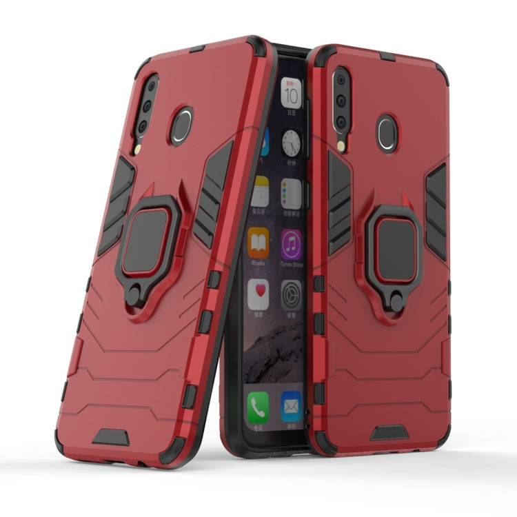 Shockproof PC + TPU Case with Magnetic Ring Holder for Galaxy M20