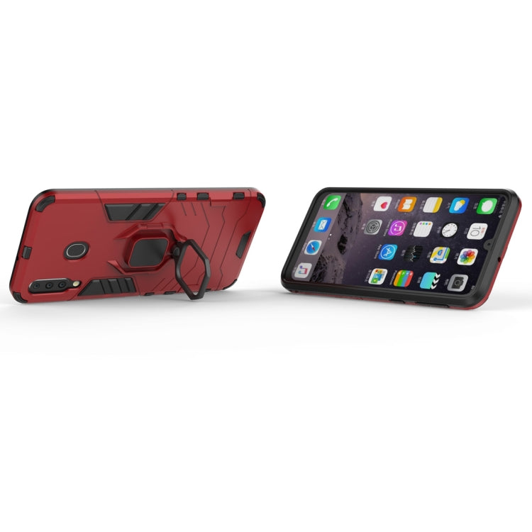 Shockproof PC + TPU Case with Magnetic Ring Holder for Galaxy M20