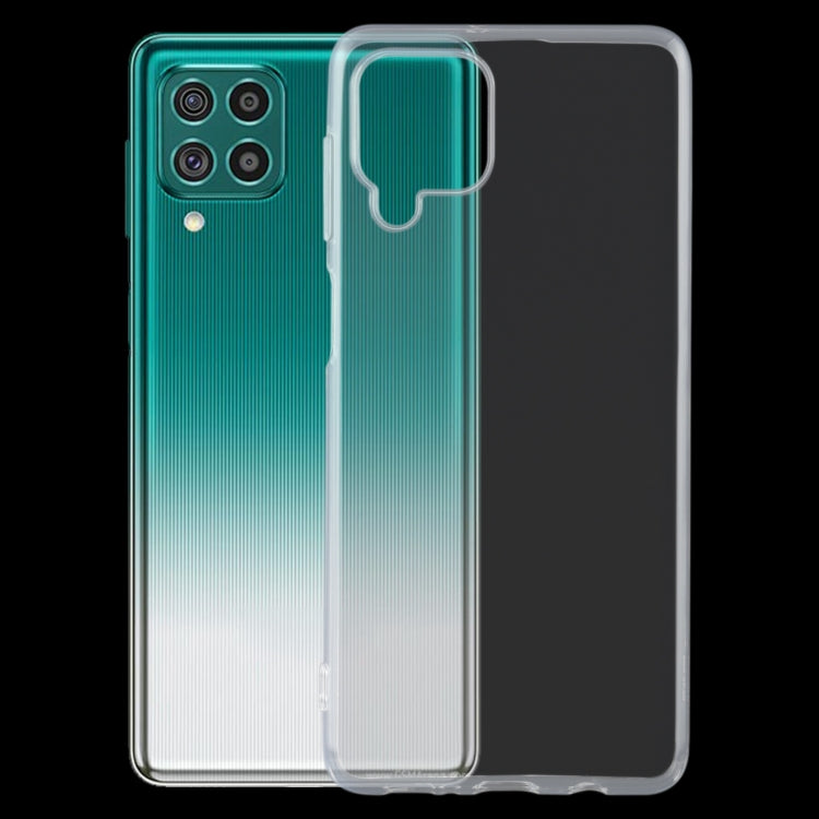For Samsung Galaxy F62 0.75mm Ultra-thin Transparent TPU Soft Protective Case (Transparent)