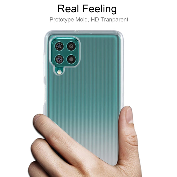 For Samsung Galaxy F62 0.75mm Ultra-thin Transparent TPU Soft Protective Case (Transparent)
