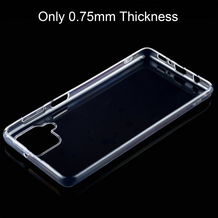For Samsung Galaxy F62 0.75mm Ultra-thin Transparent TPU Soft Protective Case (Transparent)