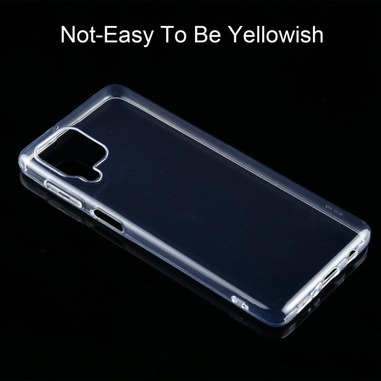 For Samsung Galaxy F62 0.75mm Ultra-thin Transparent TPU Soft Protective Case (Transparent)