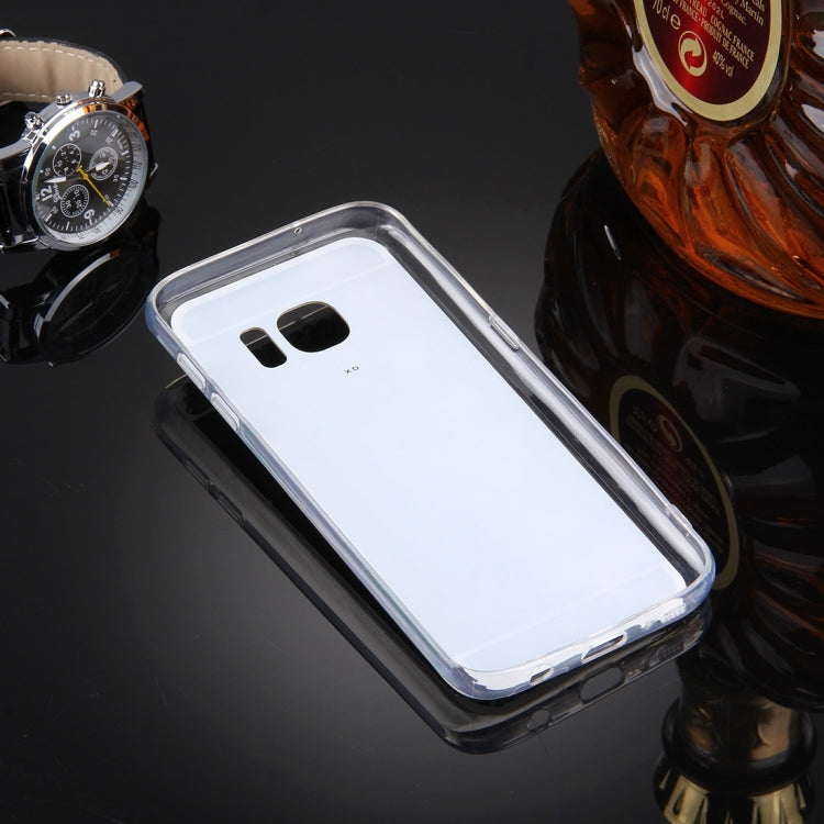 For Galaxy S7 Edge / G935 Diamond Encrusted Electroplating Mirror Protective Cover Case with Hidden Ring Holder