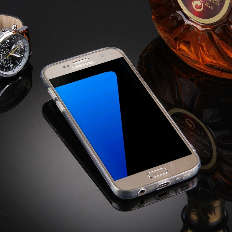 For Galaxy S7 Edge / G935 Diamond Encrusted Electroplating Mirror Protective Cover Case with Hidden Ring Holder