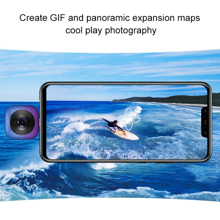 Huawei 210 Degree Wide Angle Dual 13 Megapixel Lens Panoramic Camera, Support 360 Degree Photo / Video, Asteroid / Crystal Ball / Fish Eye Effect, Social Sharing, Animation Production, VR Browsing